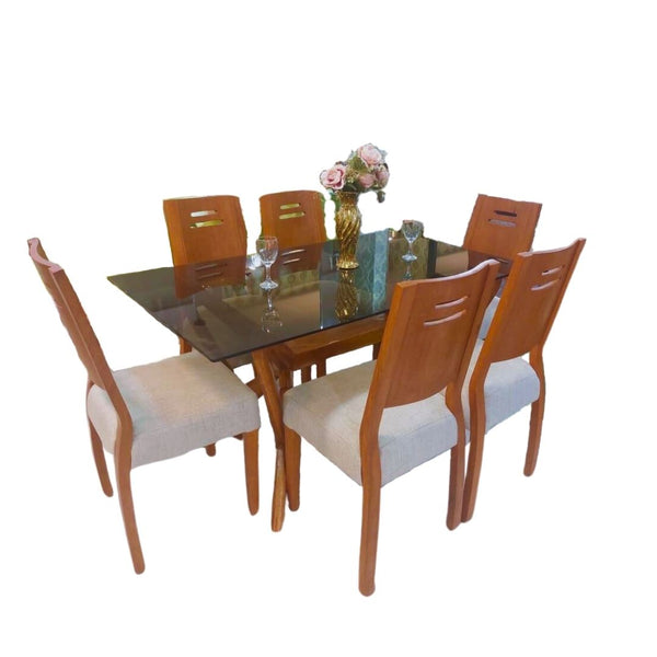 Juego De Comedor 06 Sillas Brisa - Beige