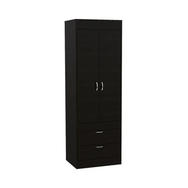 Ropero Alexa | 2 Puertas 2 cajones - Negro
