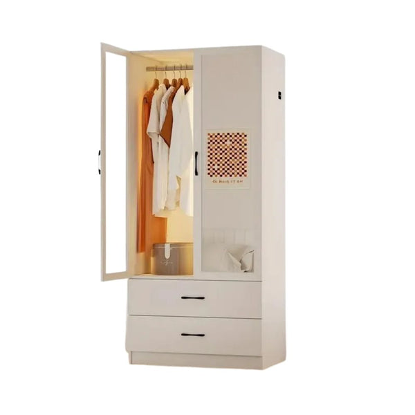 Ropero Jena | 2 Puertas 2 cajones - Blanco