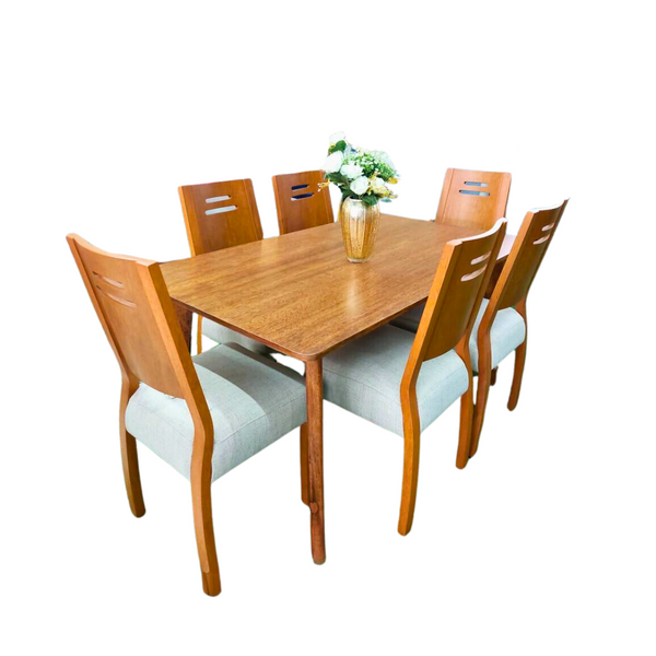 Juego De Comedor 06 Sillas Vero - Beige