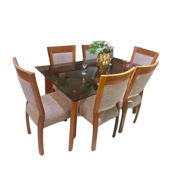 Juego De Comedor 06 Sillas Zaira - Beige