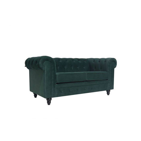 Sofá 2 Cuerpos Chesterfield - Verde Pasto